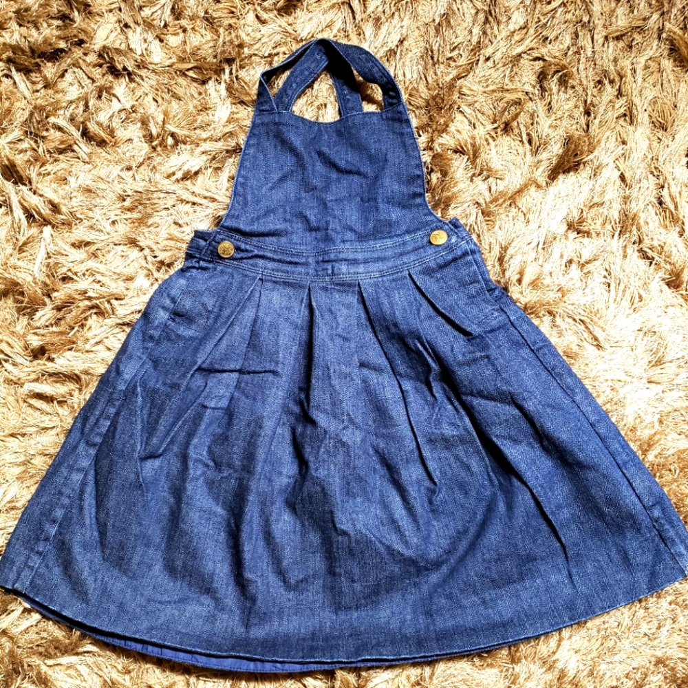 Ralph Lauren overall denim girl skirt/dress sz 6x
